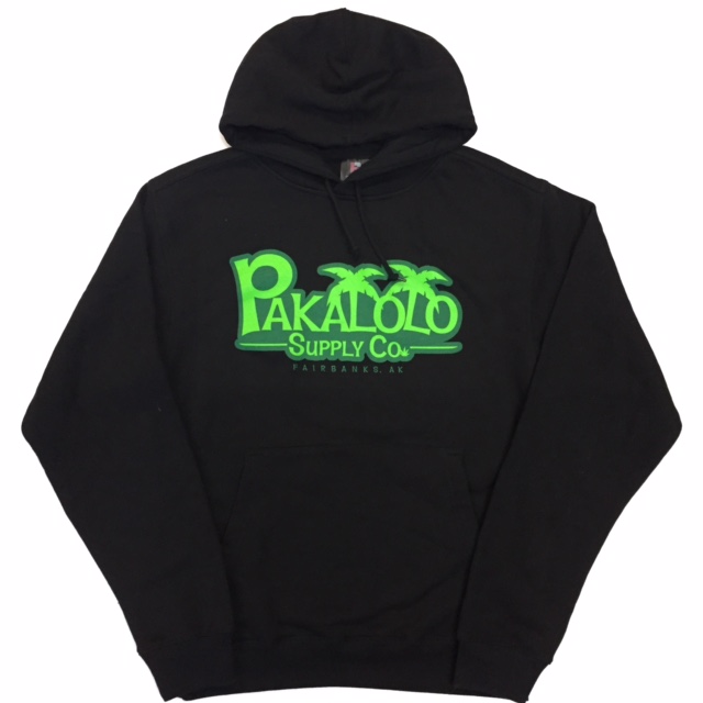Volcanic Logo Heavy Hoodie — Charcoal