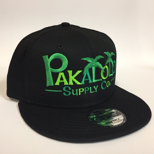 Pakalolo Flatbill Snapback — Black/Gold